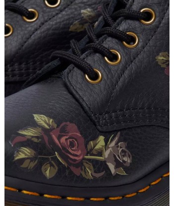 Dr. Martens 1460 Decayed Roses brillant des détails fins