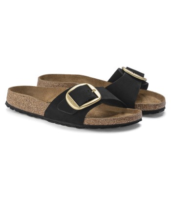 Birkenstock Madrid Big Buckle Noir sur le site 