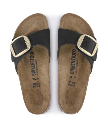 Birkenstock Madrid Big Buckle Noir sur le site 