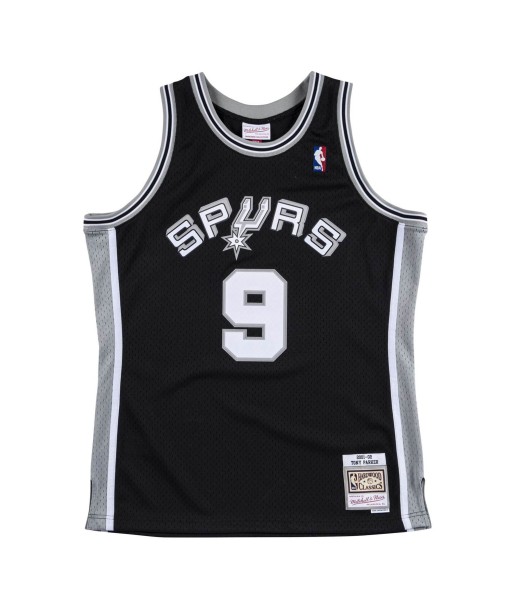 Mitchell & Ness San Antonio Spurs 2001-02 Tony Parker Amélioration de cerveau avec