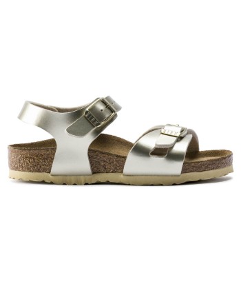 Birkenstock Rio Metallic Gold Dans la société mordern