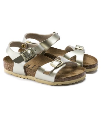 Birkenstock Rio Metallic Gold Dans la société mordern