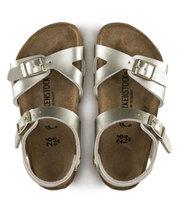 Birkenstock Rio Metallic Gold Dans la société mordern