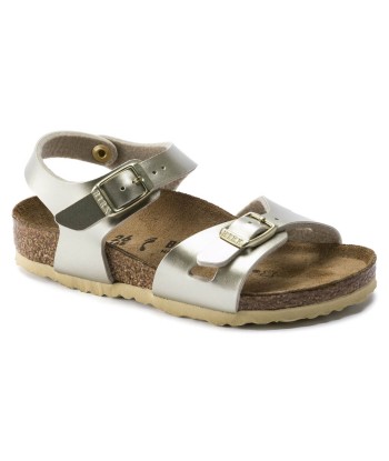 Birkenstock Rio Metallic Gold Dans la société mordern