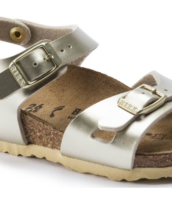 Birkenstock Rio Metallic Gold Dans la société mordern